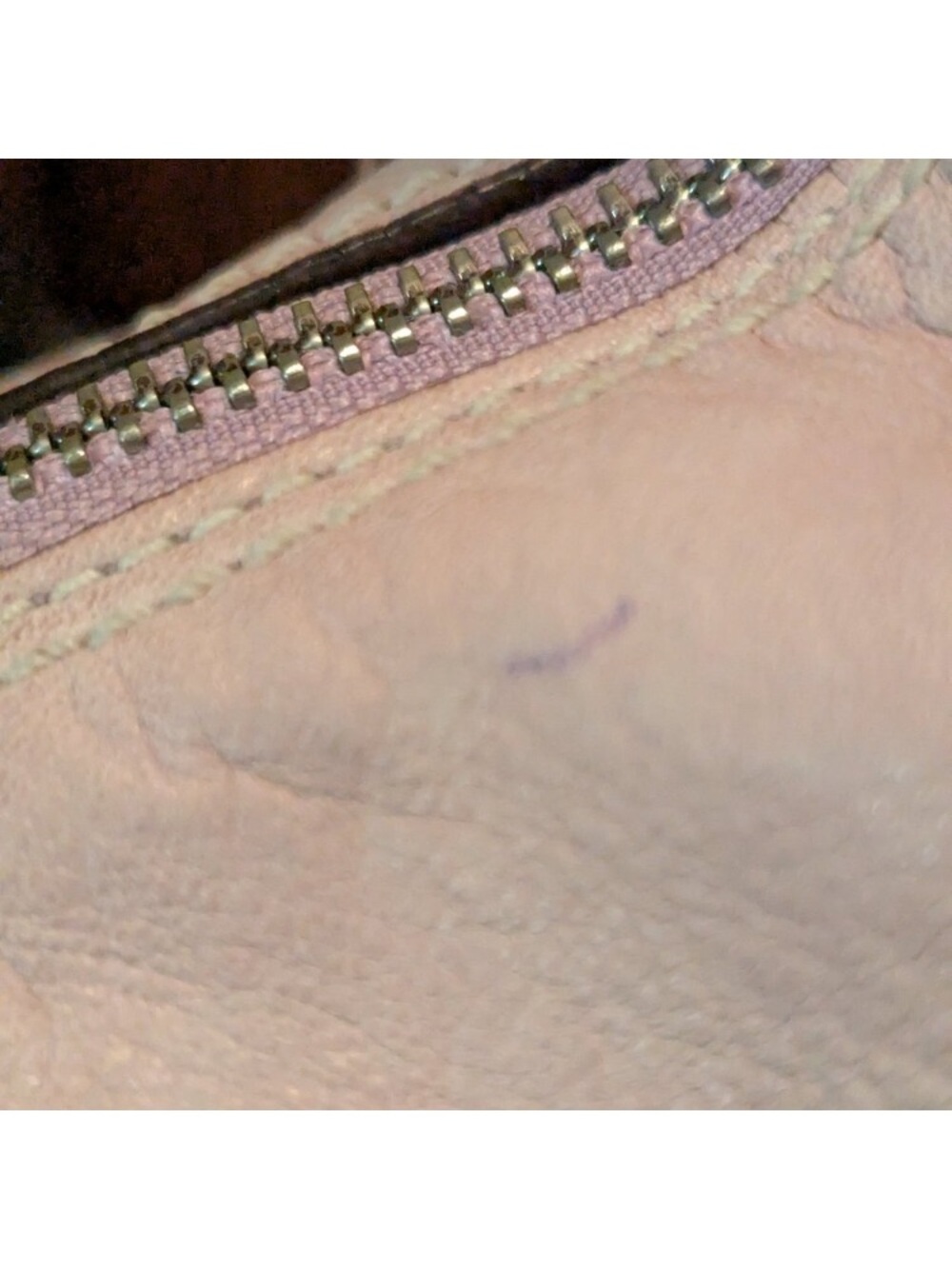 Coach Light Pink Leather Baguette Hobo Sling Bag - Picture 12 of 12